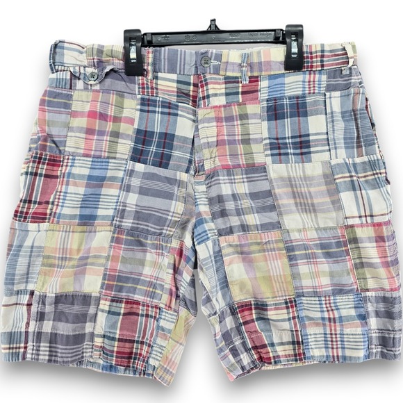 Polo Ralph Lauren Other - Polo Ralph Lauren Shorts Mens 34 Patchwork Plaid Authentic India Madras Cotton
